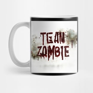 Team Zombie - white and red text Mug